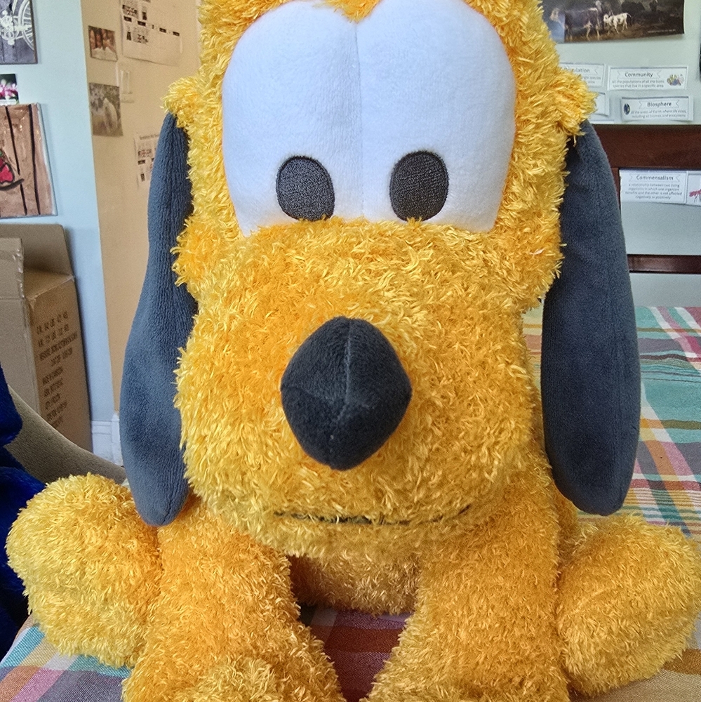 Disney Plush Dog Toy in Yellow and Black
